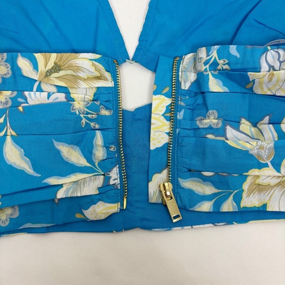 MINKPINK Zinnia Top in Blue Multi Size M - Picture 5 of 9